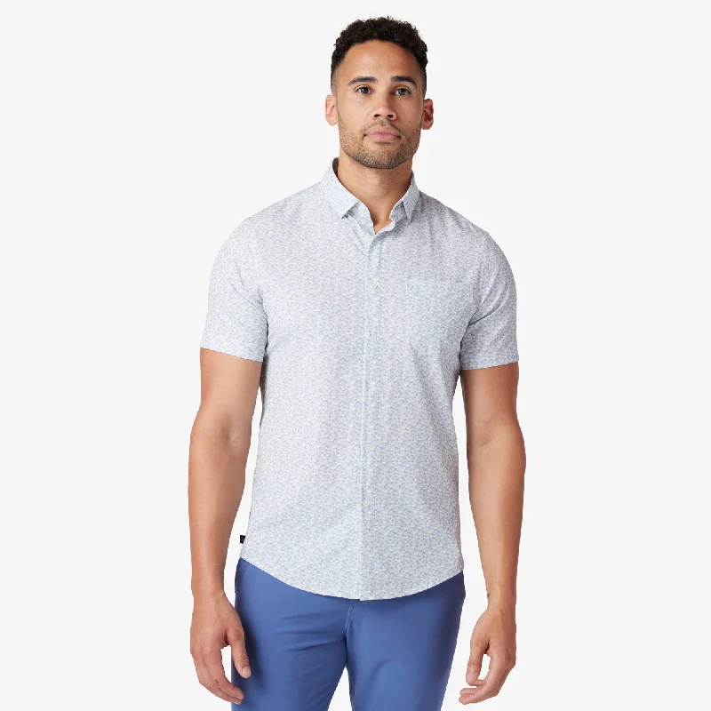 Plus Size Men's Striped Chambray Casual Shirts with a Spread Collar for a Preppy AppearanceAluminum Small City Blocks