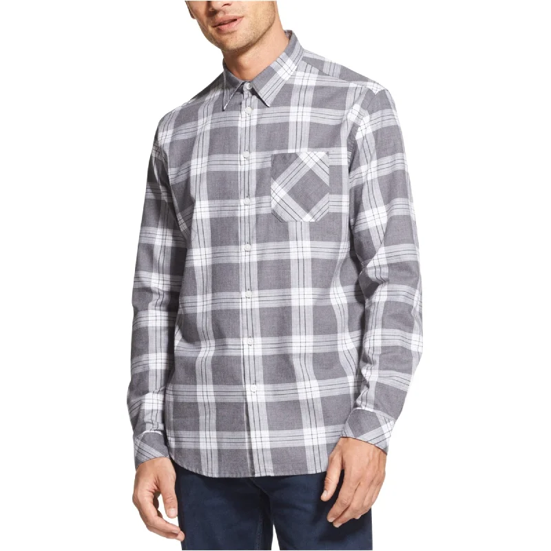 Men's Moisture - Wicking Performance Fabric Casual Shirts for Outdoor ActivitiesDkny Mens Plaid Button Up Shirt