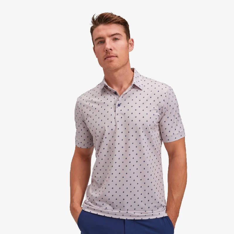 Men's Sustainable Recycled Material Casual Shirts for Eco - Conscious ConsumersGray Boat Geo Print