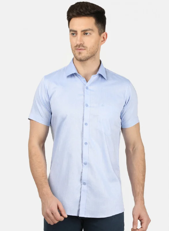 Men's Graphic - Printed Casual Shirts with Pop - Culture References for a Fun and Stylish LookMens Blue Printed Shirt