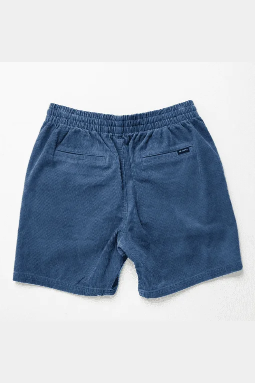 Men's pastel - colored cotton shorts for a spring - friendly outfitMr simple burbank short - slate cord