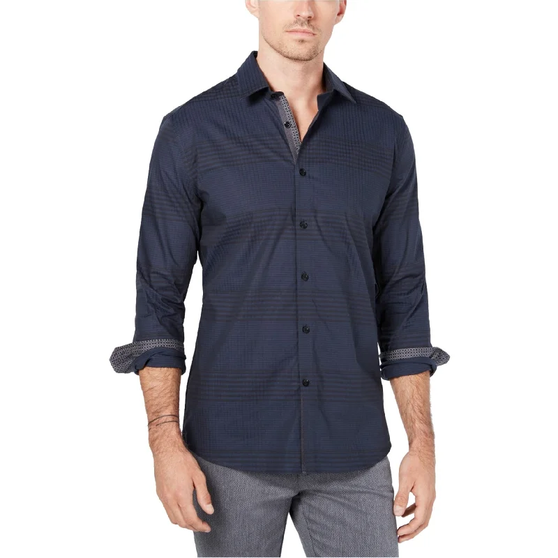 Men's Distressed Denim Casual Shirts with Frayed Edges for a Trendy and Rugged LookRyan Seacrest Mens Woven Button Up Shirt