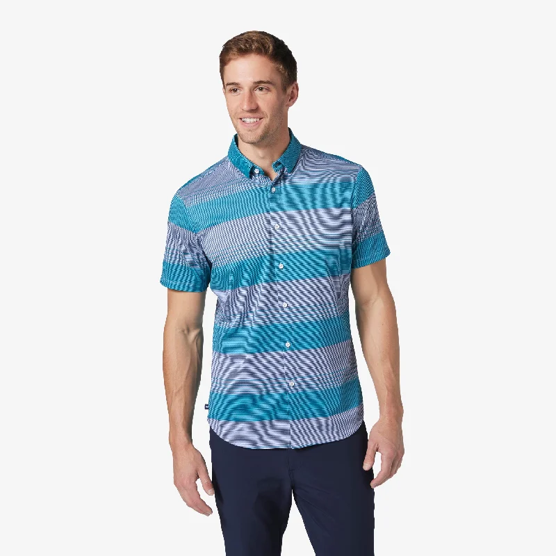 Men's Graphic - Printed Casual Shirts with Pop - Culture References for a Fun and Stylish LookSet Sail Engineered Stripe