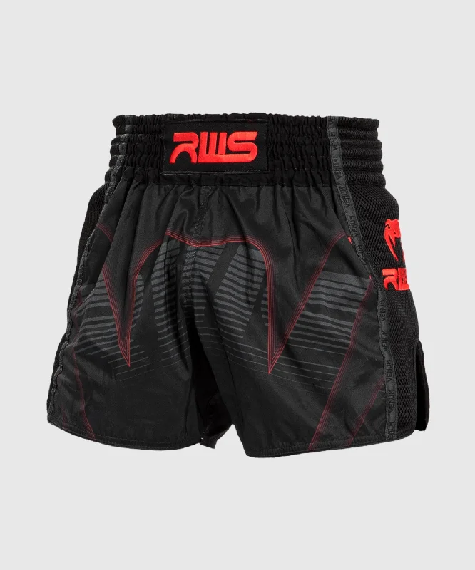 Men's distressed cotton shorts for a bohemian - inspired styleShort de Muay Thai RWS x Venum - Noir