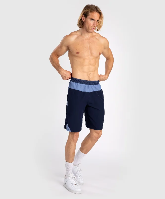 Men's side - stripe track shorts for a sporty running lookShort de training pour Hommes Venum Tempest - Bleu Marine/Bleu