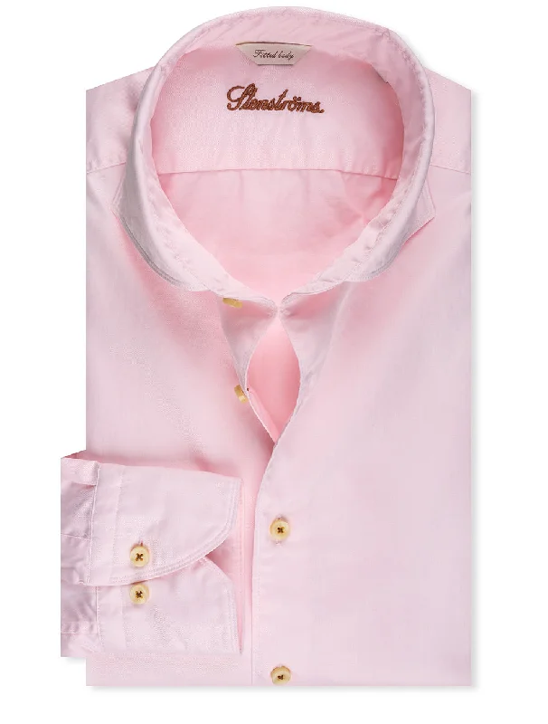 Men's Organic Cotton Casual Shirts with a Soft Handfeel for Everyday ComfortCasual Twill Shirt Pink