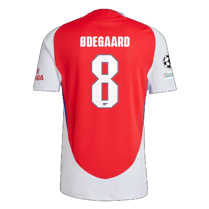 Men's Sustainable Organic Cotton Rugby Jerseys for Eco - Conscious Sports Enthusiastsadidas Arsenal Authentic Martin Ødegaard Home Jersey w/ Champions League Patches 24/25 (Better Scarlet/White)