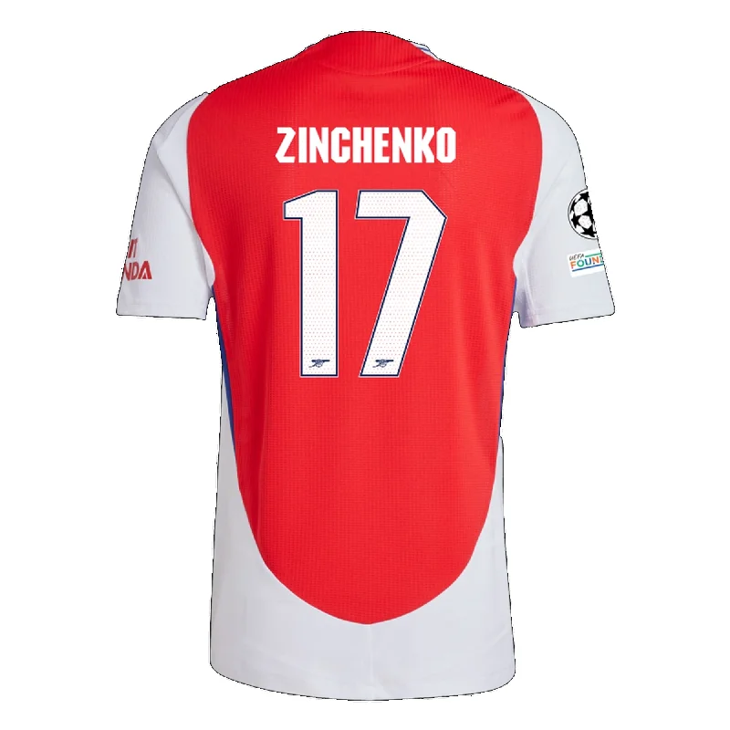 Men's Basketball Jerseys with Signature Player Logos for a Fan - Favorite Lookadidas Arsenal Authentic Oleksandr Zinchenko Home Jersey w/ Champions League Patches 24/25 (Better Scarlet/White)