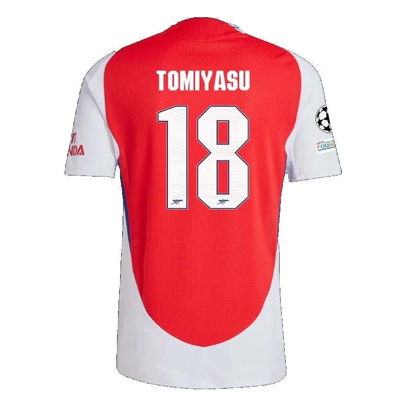 Men's NBA Authentic Team Jerseys in Official Team Colors for True Basketball Fansadidas Arsenal Authentic Takehiro Tomiyasu Home Jersey w/ Champions League Patches 24/25 (Better Scarlet/White)