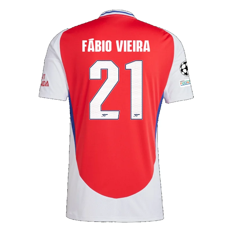 Men's Breathable Polyester Running Jerseys in Bright Neon Colors for High - Visibility Workoutsadidas Arsenal Fabio Viera Home Jersey w/ Champions League Patches 24/25 (Better Scarlet/White)