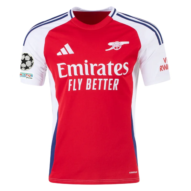 Men's Retro Soccer Jerseys of Famous Clubs from the 90s for Nostalgic Football Enthusiastsadidas Arsenal Home Jersey w/ Champions League Patches 24/25 (Better Scarlet/White)