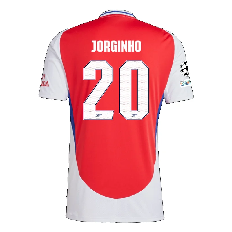 Men's Custom - Embroidered Volleyball Jerseys for Team Uniforms or Personalized Gearadidas Arsenal Jorginho Home Jersey w/ Champions League Patches 24/25 (Better Scarlet/White)