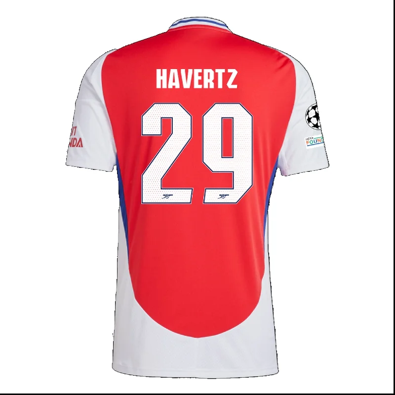 Men's Moisture - Wicking Lacrosse Jerseys with Mesh Panels for Optimal Performance on the Fieldadidas Arsenal Kai Havertz Home Jersey w/ Champions League Patches 24/25 (Better Scarlet/White)