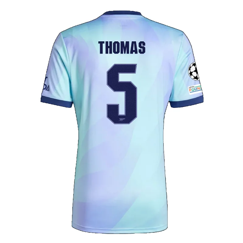 Men's Cycling Jerseys with Reflective Stripes for Safe and Stylish Rides at Nightadidas Arsenal Thomas Partey Third Jersey w/ Champions League Patches 24/25 (Clear Aqua/Light Flash Purple)