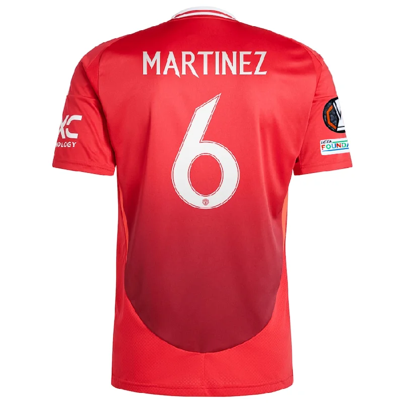 Men's Throwback Tennis Jerseys Inspired by Iconic Matches and Playersadidas Manchester United Lisandro Martinez Home Jersey w/ Europa League Patches 24/25 (MUFC Red)