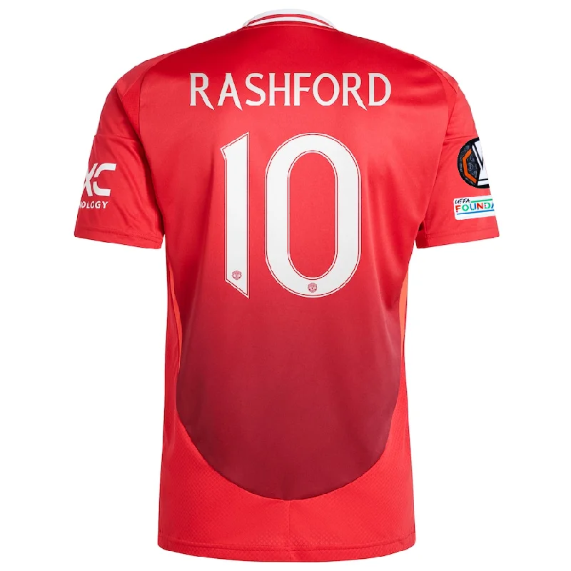 Men's Limited - Release American Football Jerseys of Rookie Stars for Early Adopters and Fansadidas Manchester United Marcus Rashford Home Jersey w/ Europa League Patches 24/25 (MUFC Red)