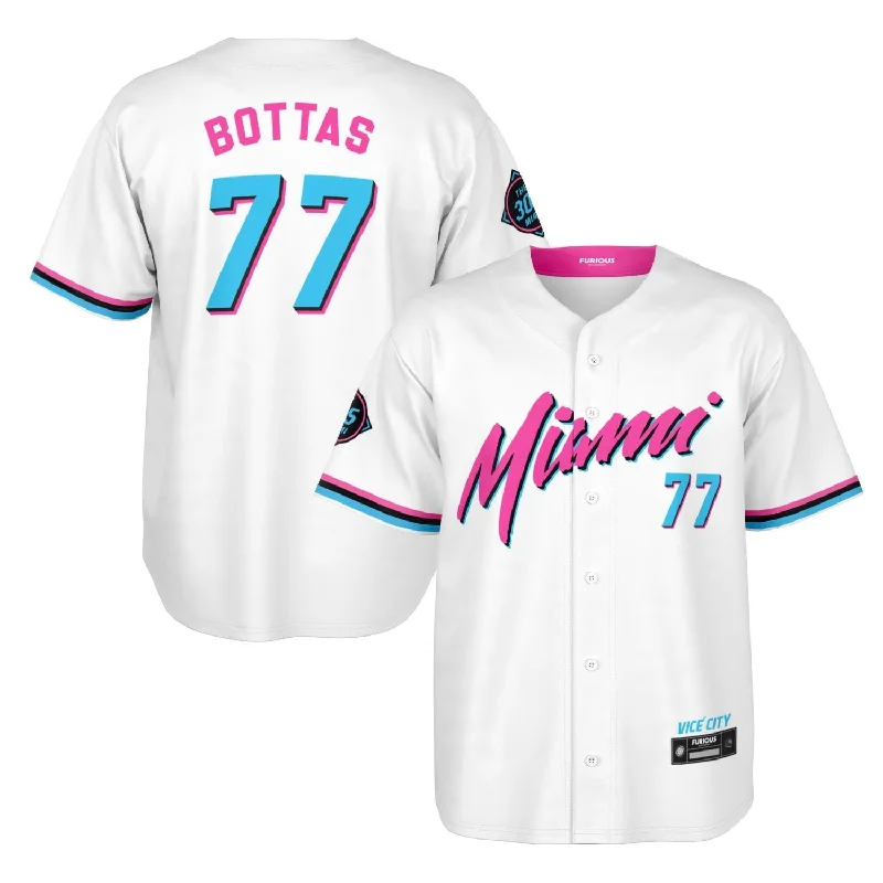 Men's Cycling Jerseys with Reflective Stripes for Safe and Stylish Rides at NightBottas - Miami Vice Home Jersey