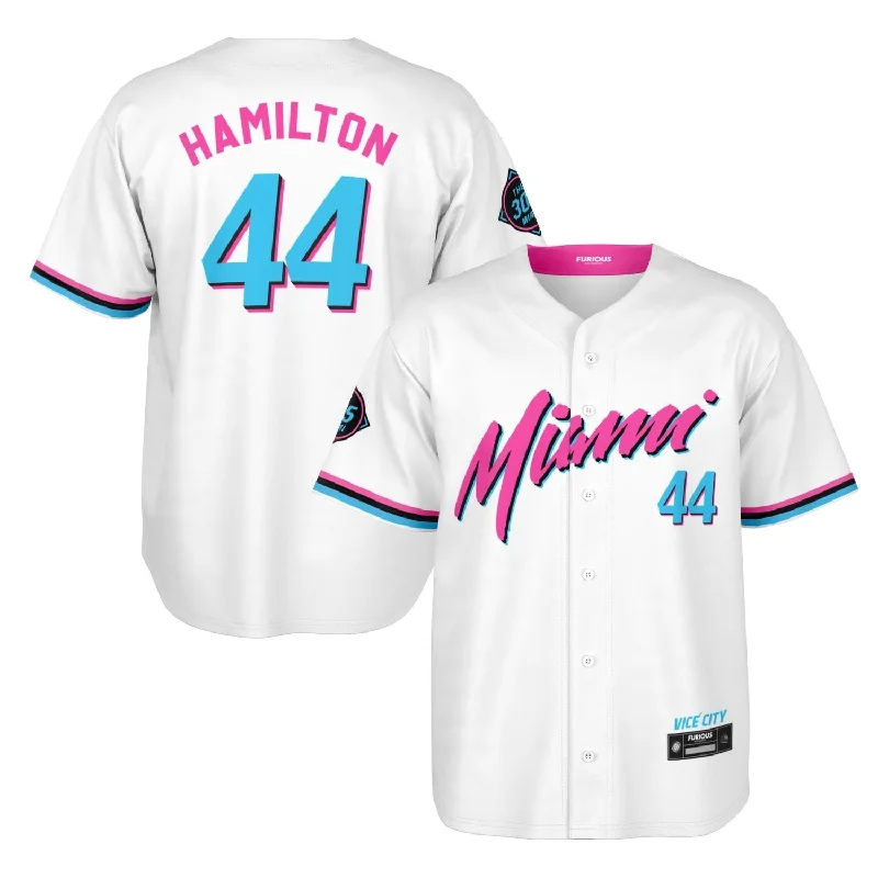 Men's Limited - Release American Football Jerseys of Rookie Stars for Early Adopters and FansHamilton - Miami Vice Home Jersey