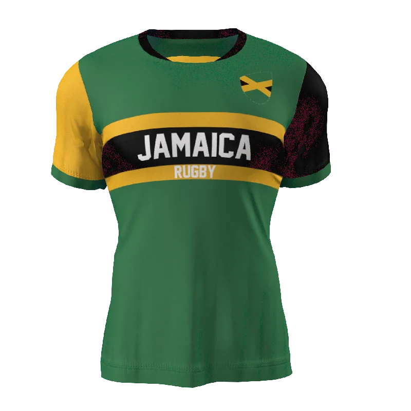 Men's Throwback Tennis Jerseys Inspired by Iconic Matches and PlayersNations of Rugby Jamaica Supporters Jersey