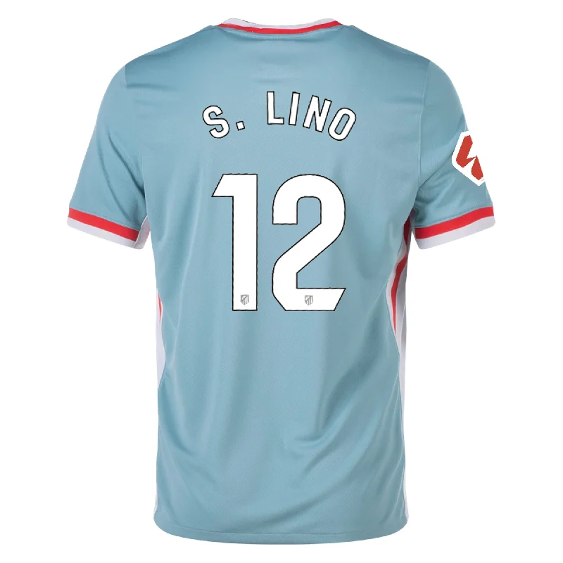 Men's Sustainable Organic Cotton Rugby Jerseys for Eco - Conscious Sports EnthusiastsNike Atletico Madrid Samuel Lino Away Jersey w/ La Liga Patch 24/25 (Cannon/Phantom/Light Crimson)