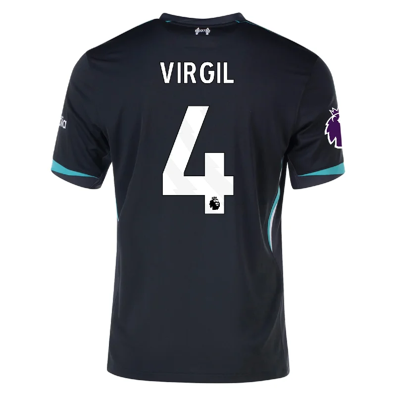 Men's Retro Soccer Jerseys of Famous Clubs from the 90s for Nostalgic Football EnthusiastsNike Liverpool Virgil Van Dijk Away Jersey w/ EPL Patch 24/25 (Night Forest/Washed Teal)