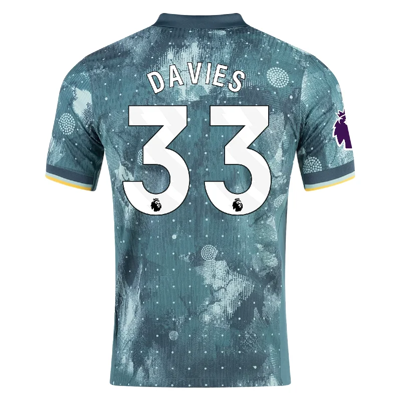 Men's Moisture - Wicking Golf Jerseys with UV Protection for Comfortable Rounds on the CourseNike Tottenham Ben Davies Third Jersey w/ EPL Patch 24/25 (Enamel Green/Bicoastal)