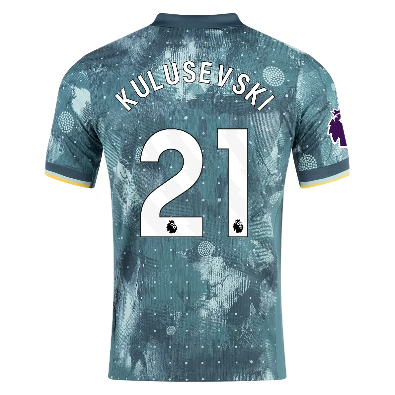 Men's Cycling Jerseys with Reflective Stripes for Safe and Stylish Rides at NightNike Tottenham Dejan Kulusevski Third Jersey w/ EPL Patch 24/25 (Enamel Green/Bicoastal)