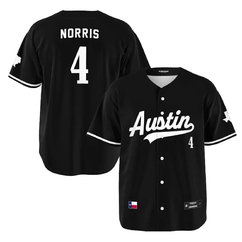 Men's Throwback Tennis Jerseys Inspired by Iconic Matches and PlayersNorris - Jet Black Austin Jersey