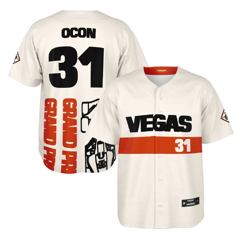 Men's Retro Hockey Jerseys with Classic Stripes and Logos for a Nostalgic Hockey AestheticOcon - Vegas Street Circuit Jersey