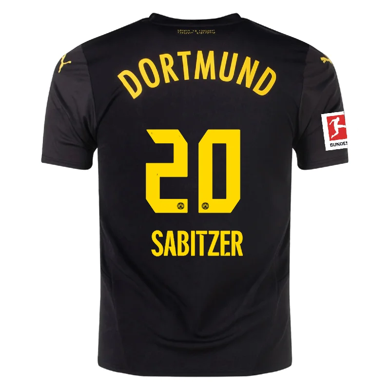 Men's Basketball Jerseys with Signature Player Logos for a Fan - Favorite LookPuma Borussia Dortmund Marcel Sabitzer Away Jersey w/ Bundesliga Patch 24/25 (Puma Black/Faster Yellow)