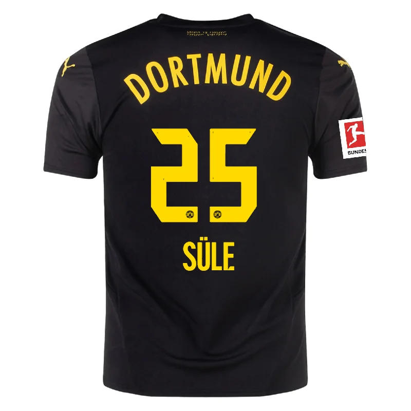 Men's Moisture - Wicking Lacrosse Jerseys with Mesh Panels for Optimal Performance on the FieldPuma Borussia Dortmund Niklas Süle Away Jersey w/ Bundesliga Patch 24/25 (Puma Black/Faster Yellow)