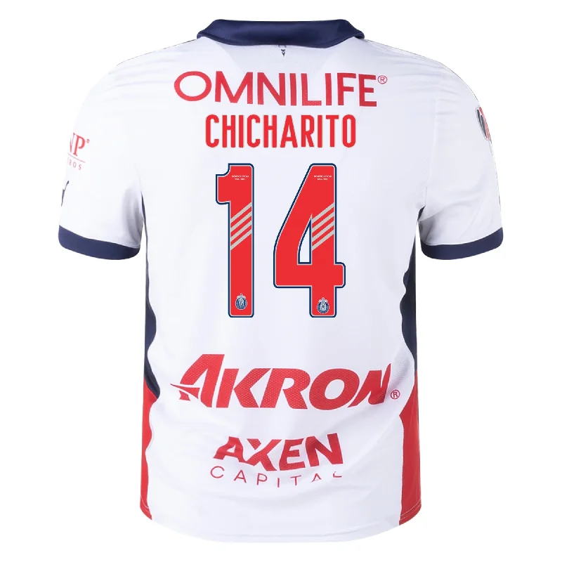 Men's Authentic Soccer Jerseys of National Teams for International Football EventsPuma Chivas Authentic Chicharito Away Jersey w/ Liga MX Patch 24/25 (Puma White)