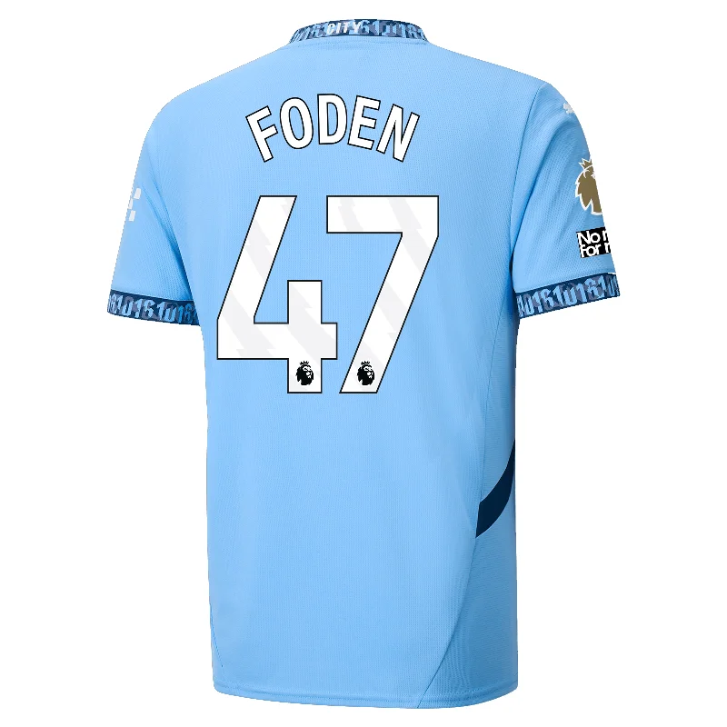 Men's Moisture - Wicking Lacrosse Jerseys with Mesh Panels for Optimal Performance on the FieldPuma Manchester City Phil Foden Home Jersey w/ EPL + No Room For Racism + Club World Cup Patches 24/25 (Team Light Blue/Marine Blue)