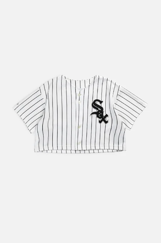 Men's Custom - Embroidered Volleyball Jerseys for Team Uniforms or Personalized GearRework Crop Chicago White Sox MLB Jersey - M