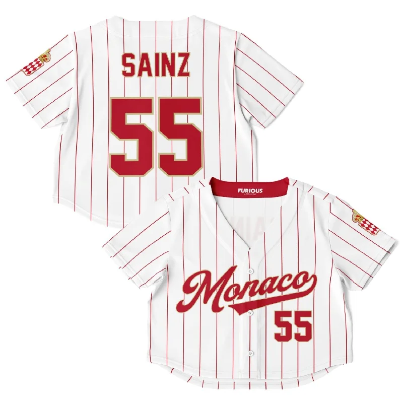 Men's Moisture - Wicking Lacrosse Jerseys with Mesh Panels for Optimal Performance on the FieldSainz - Monaco Crop Top Jersey