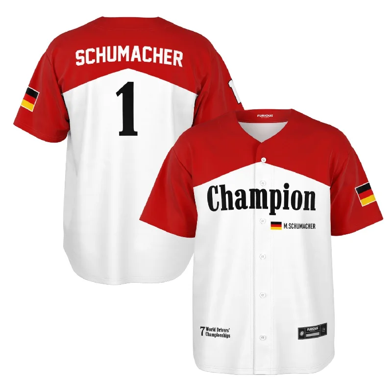 Men's Retro Hockey Jerseys with Classic Stripes and Logos for a Nostalgic Hockey AestheticSchumacher - Iconic Livery Jersey