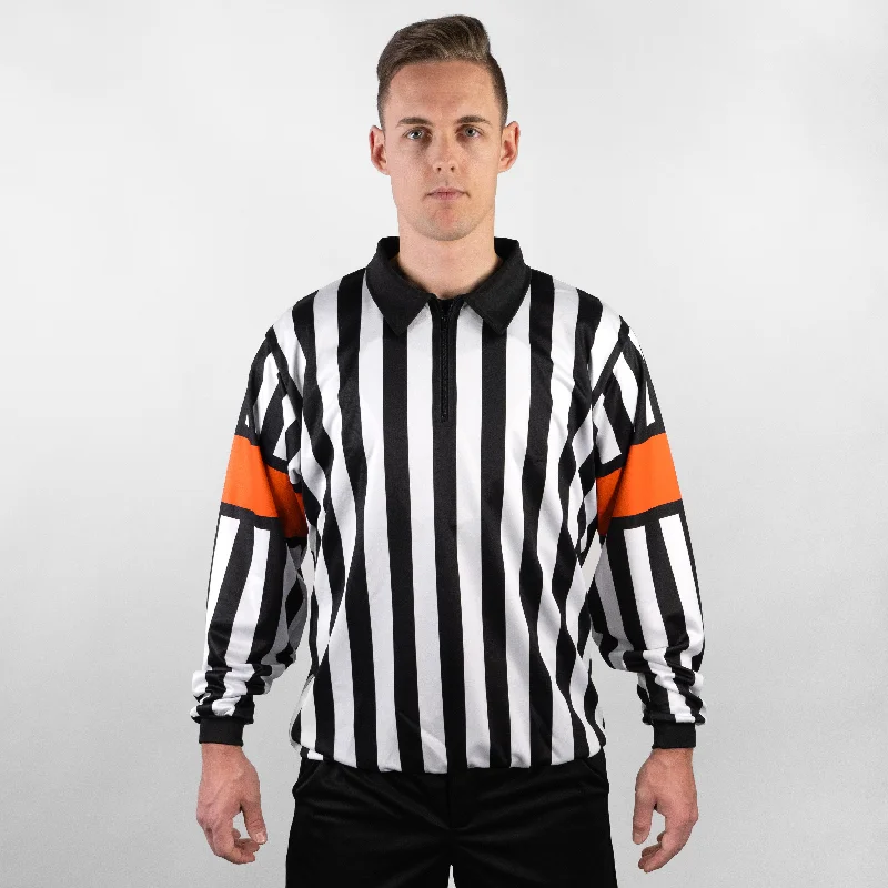 Men's Vintage American Football Jerseys of Legendary Teams for Collectors and FansZR1 HOCKEY REFEREE JERSEY w/ ORANGE or RED ARMBANDS