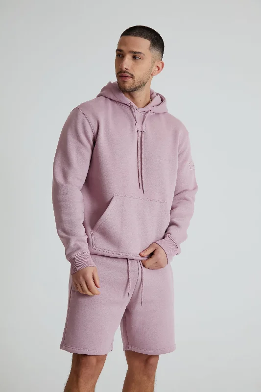 Men's Stretch Jeans with a Moisture - Wicking Lining for Active LifestylesAldo premium brushback fleece hoodie in Mauve haze