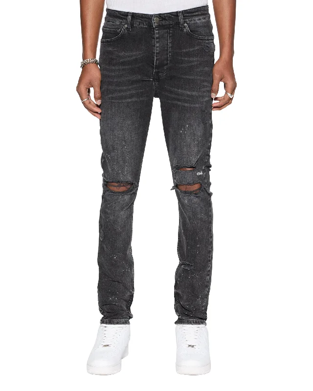 Men's Slim Fit Stretch Jeans in Dark Wash for a Modern and Comfortable LookCHITCH BLAKK ROKK