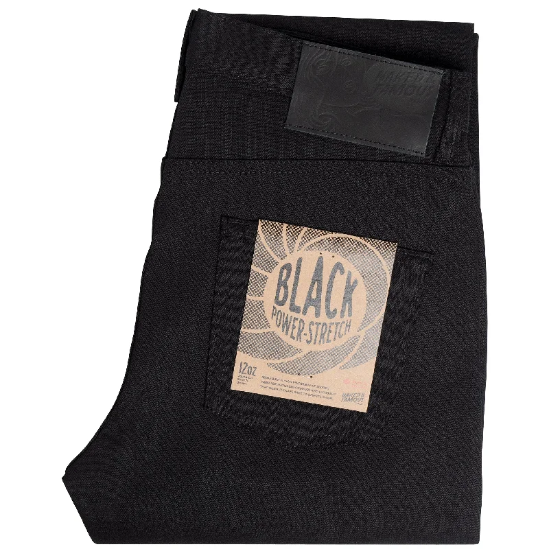 Men's Ripped Skinny Jeans in Acid Wash for an Edgy and Punk - Inspired StyleEasy Guy - Black Power Stretch