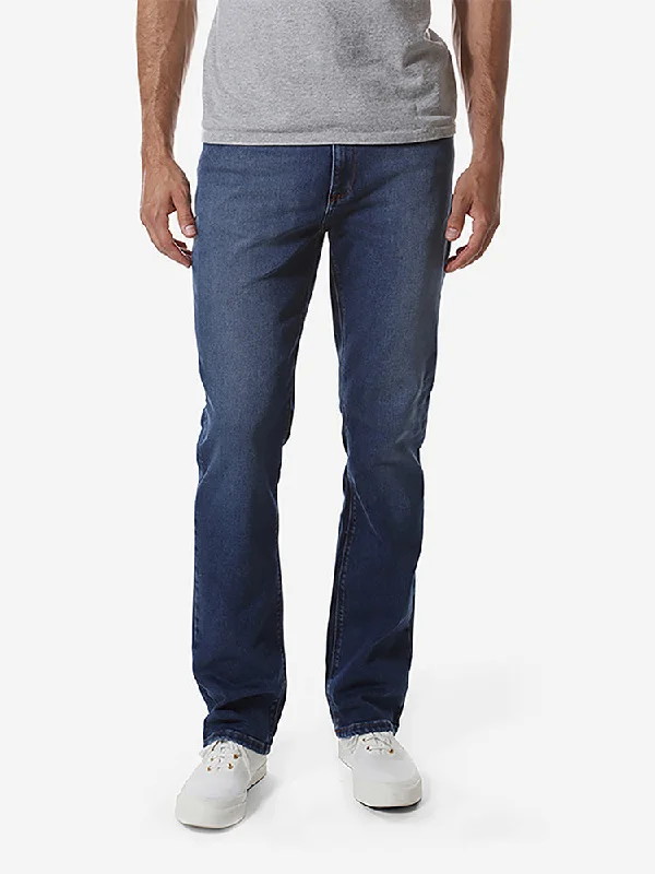 Men's High - Waisted Jeans in a Medium Wash for a Vintage - Style RevivalStraight Oliver Jeans