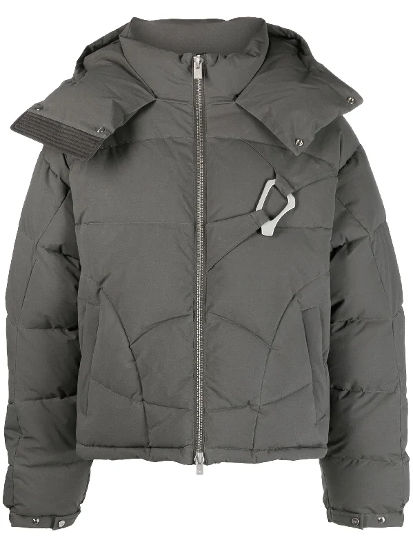 Fleece - lined men jackets for cold - weather commutingAbstract Quilted Down Jacket