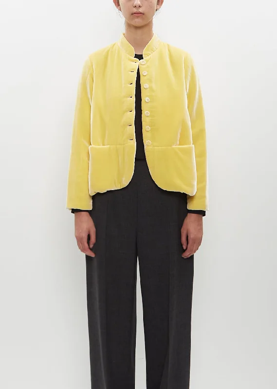 Bomber men jackets with ribbed cuffs for a classic 80s styleJessica Jacket — Canary Yellow