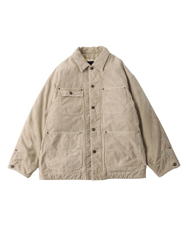 Fleece - lined men jackets for cold - weather commutingMacray Coverall Crash Beige