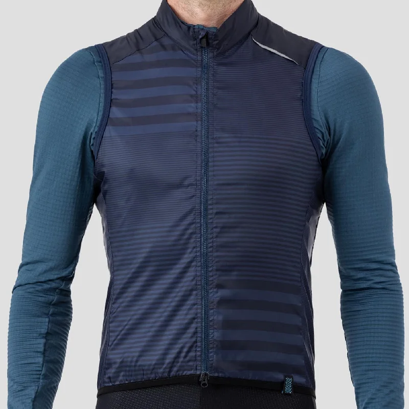 Men jackets with a hidden interior pocket for secure storageMen's Lightweight Vest - Interlace