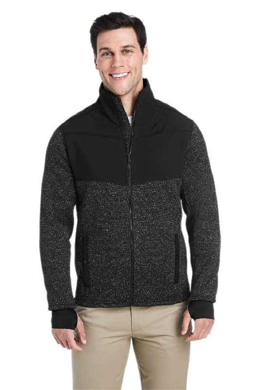 Bomber men jackets with ribbed cuffs for a classic 80s styleSpyder Mens Passage Full Zip Sweater Jacket - Black Powder/Black