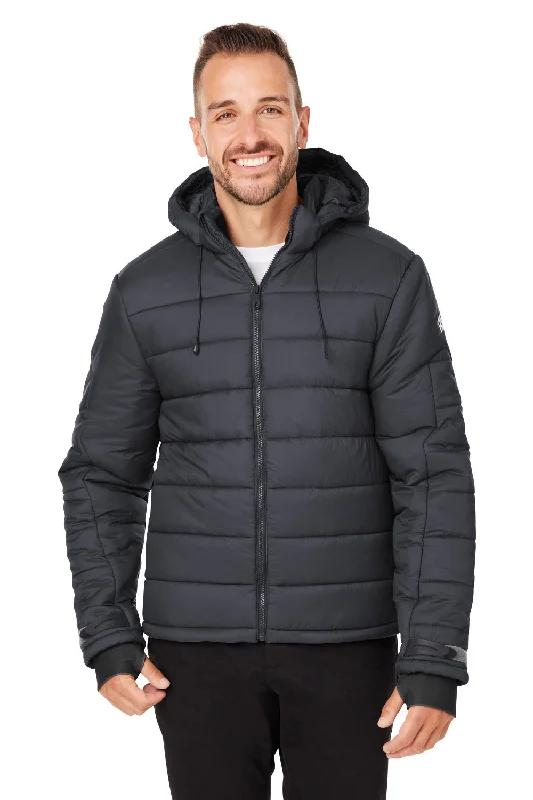 Men jackets with a zip - off sleeves to convert to a vestSpyder Mens Summit Challenger Full Zip Hooded Jacket - Black