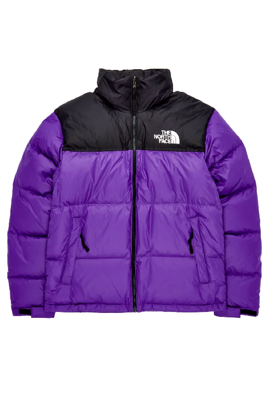 Men jackets with a hidden interior pocket for secure storageThe North Face 1996 Retro Nuptse Men's Jacket - Peak Purple