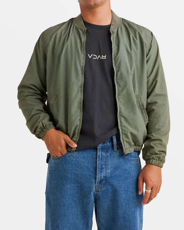 Performance - driven men jackets with breathable fabric for sportsVacancy Bomber Jacket - Sage Leaf