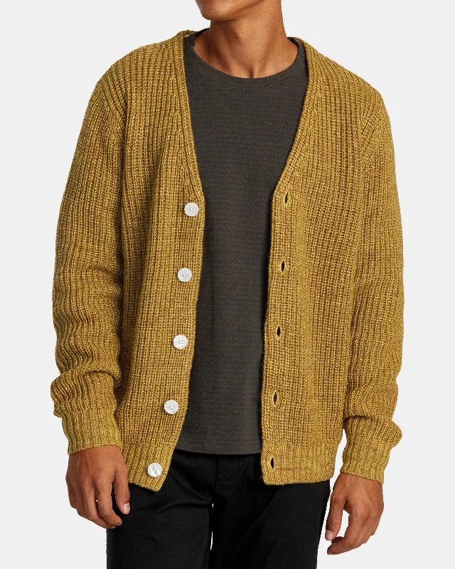 Performance - driven men jackets with breathable fabric for sportsVacancy Cardigan - Ochre